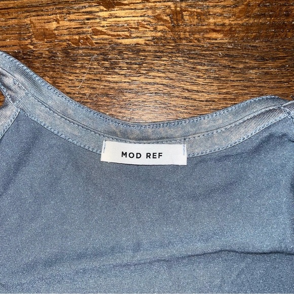 Mod Ref Women’s Off The Shoulder Stonewashed Dress Size Large - Picture 2 of 5